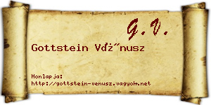 Gottstein Vénusz névjegykártya